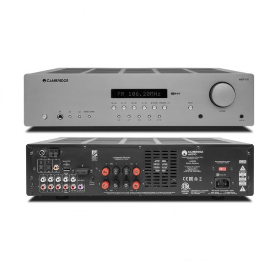 Sintoamplificatore stereo  Cambridge  AX R 100 D Luna Grey